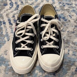 Comme des Garcons PLAY Black and White Sneakers